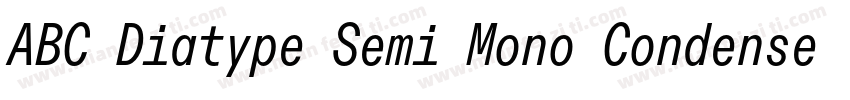 ABC Diatype Semi Mono Condensed Unl字体转换
